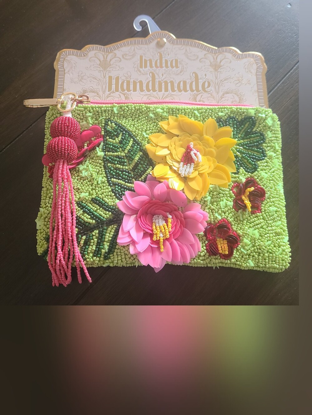 TikTok Viral India Handmade Floral Beaded Pouch